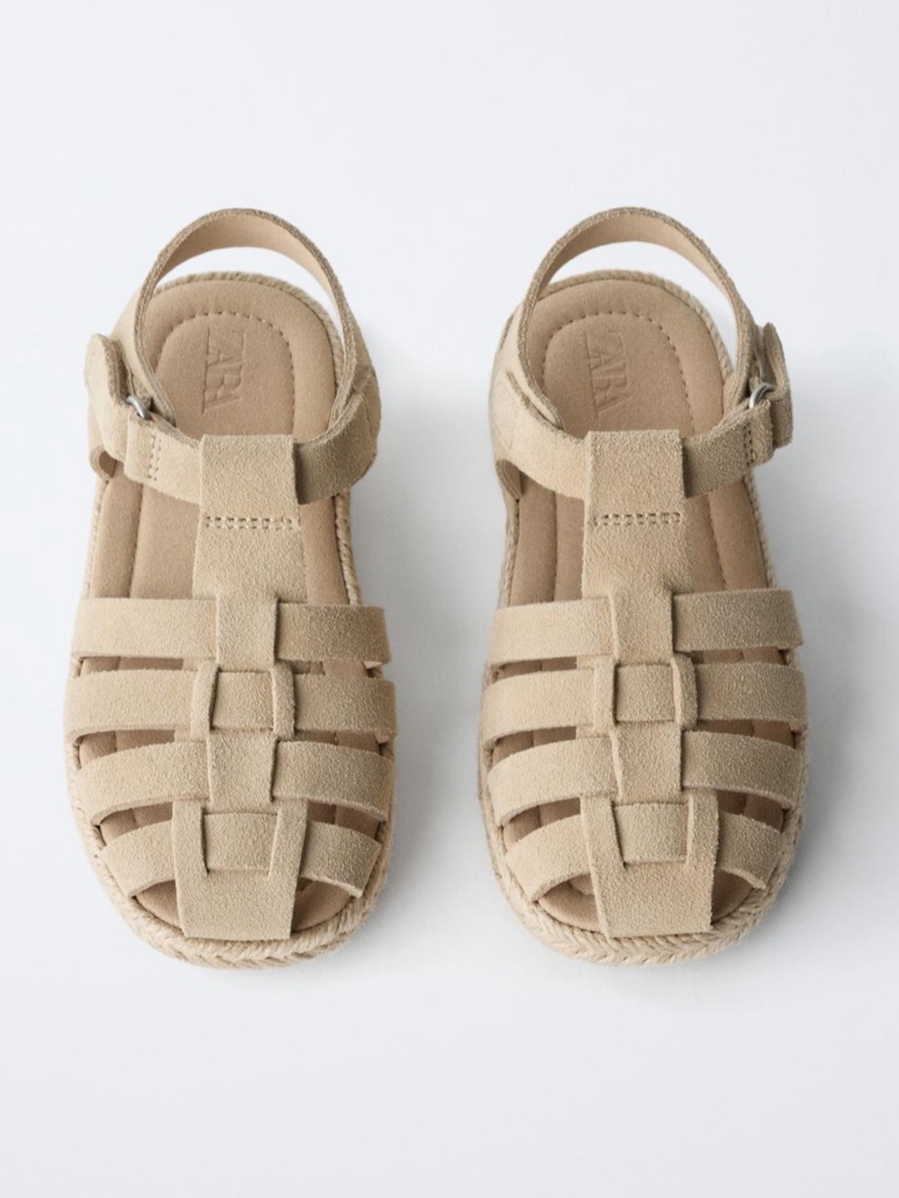 Zara Kids Unisex Leather Fishnan Sandals